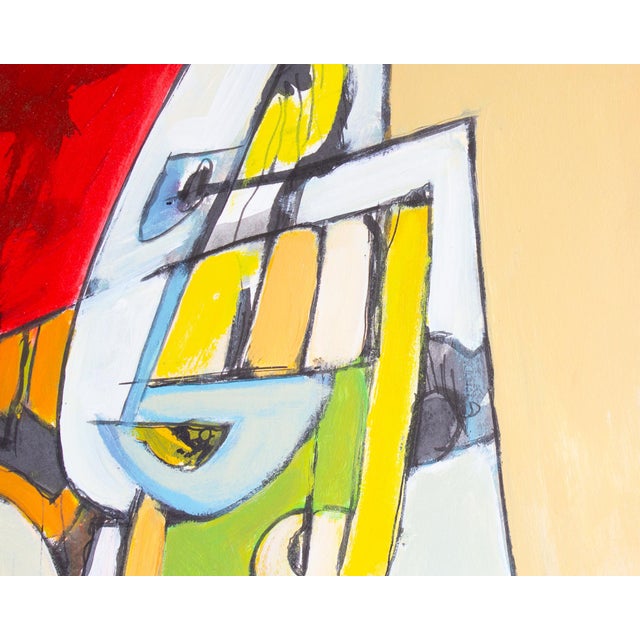 Early 21st Century Abstract Acrylic and Watercolor on Paper Painting by James L. Bruch For Sale - Image 5 of 9