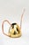 Copper and brass watering can around 1950s Brass and copper conbination Polished and stove enameled