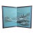 1970s Vintage Japanese 2-Panel Desktop Byōbu Folding Screen Signed Seihō - Winter Landscape For Sale
