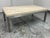 Design Plus Gallery presents a Parsons Travertine Top Stainless Steel Coffee Table by Crate & Barrel. An icon of modern...