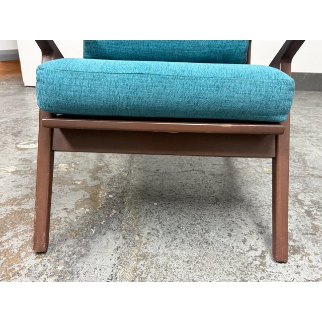 Joybird Soto Armchair, Lucky Turquoise For Sale - Image 10 of 12