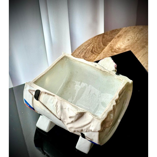 Large Antique German Figural Tobacco Jar Jester with Cat from Conta & Boehme, 1890s For Sale - Image 10 of 13