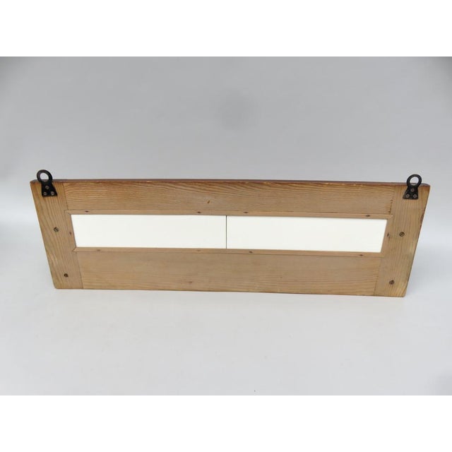 Wood Art Nouveau Towel Board in Glass, Ceramic and Wood, 1890s For Sale - Image 7 of 18