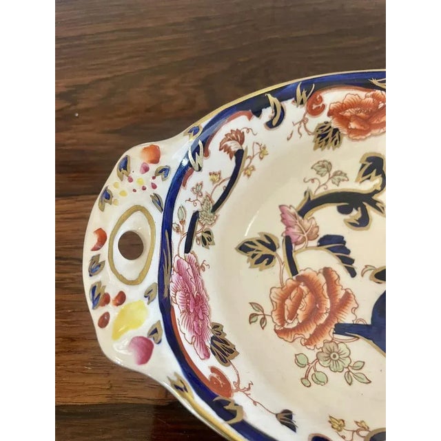Antique Hand Painted Masons Ironstone Bowl, 1920s For Sale - Image 4 of 11