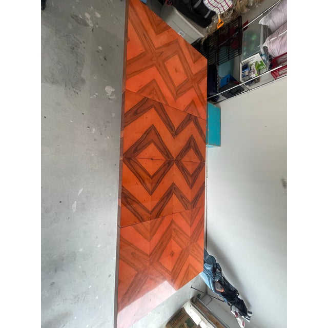 1980s Dining Table Styled Like Milo Baughman, for Thayer Coggin. With Matching Sideboard/Credenza. For Sale In Houston - Image 6 of 10