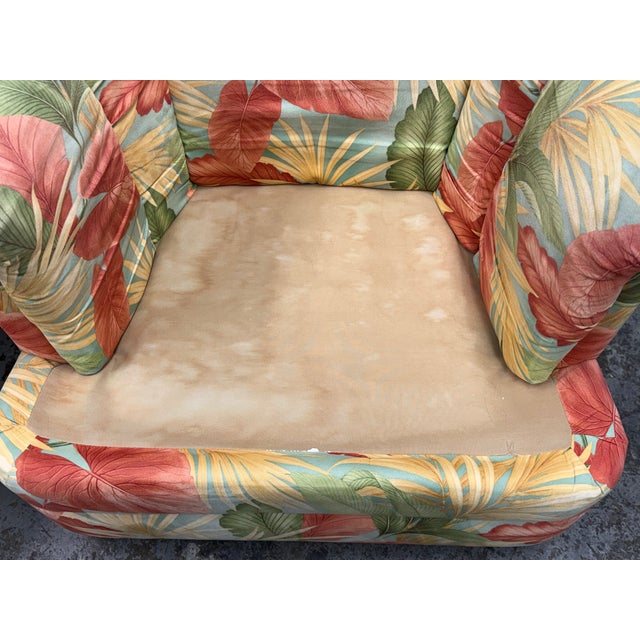 Yum Yum Tree Botanical Print Swivel Chairs, Pair For Sale - Image 13 of 14