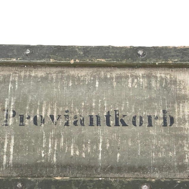 Wicker provions case (Proviandkorb) used by the German side in the first World War. Stamped and marked, all more then...