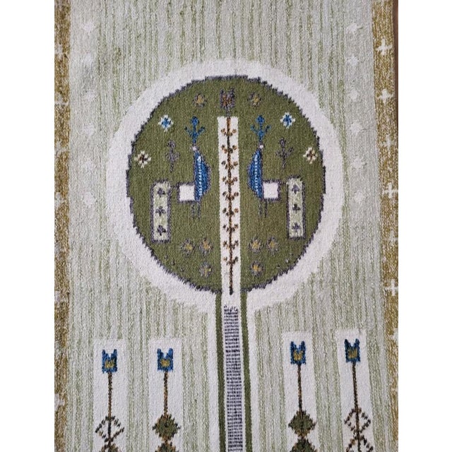 Handwoven Tapestry or Rug by Eva Nemeth, 1960s, in Flawless conditions. Designed 1960 to 1969 This piece has an...