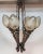1940s Vintage Art Deco Nouveau Mashaal 6 Light Hanging Chandelier For Sale - Image 5 of 5