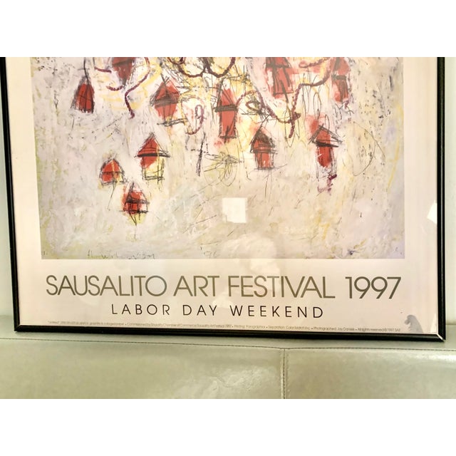 1997 Sausalito Art Festival Framed Poster For Sale - Image 4 of 6