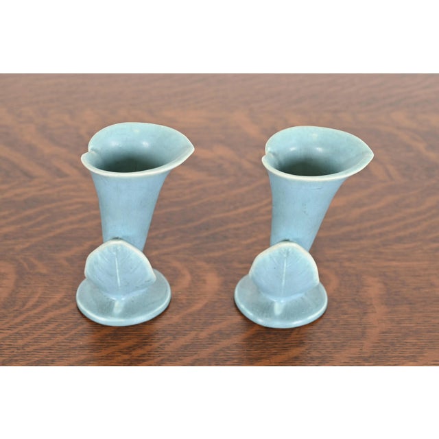 Ceramic Rookwood Pottery Arts & Crafts Glazed Ceramic Vases, 1949 For Sale - Image 7 of 12