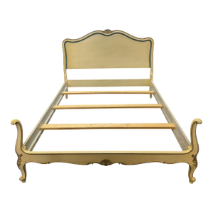 Vintage Drexel French Shabby Chic Style Full Size Four Poster Bed