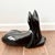 Haeger Vintage Modern Haeger Ceramic Black Cat Art Sculpture Mid Century MCM For Sale - Image 4 of 9