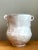 Ivory Vintage Biomorphic Ceramic Vase With Handles For Sale - Image 8 of 12