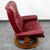 Mid-Century Modern Mid Century Danish Modern Lounge Chair Leather Ekornes Red Recliner Ottoman For Sale - Image 3 of 11