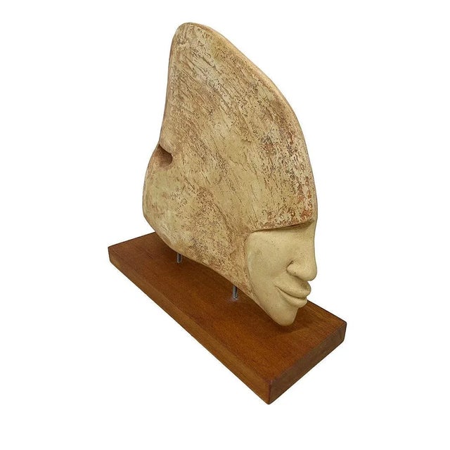 Stone sculpture by Chantalle Smeets, ca 2010 A polished stoneware sculpture, abstract made by Chantalle Smeets ca 2010....