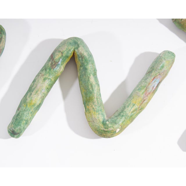 1991 “Essential Equation” Abstract Ceramic Wall Sculptures Ana England For Sale - Image 10 of 10