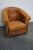 Industrial Vintage Dutch Cognac Colored Leather Club Chair For Sale - Image 3 of 15