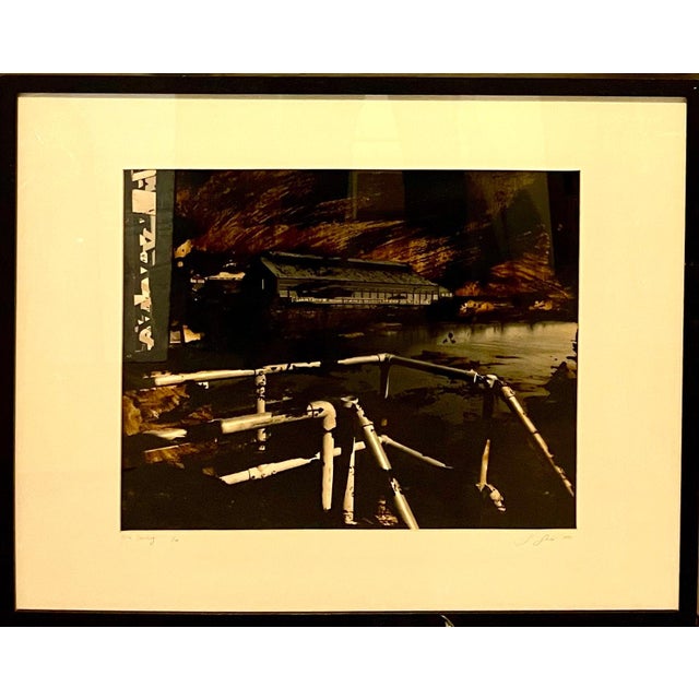 Contemporary Shuli Sade, Israeli Contemporary Art Photograph, Architecture with Hand Painting Shul Sade, 1995 For Sale - Image 3 of 10