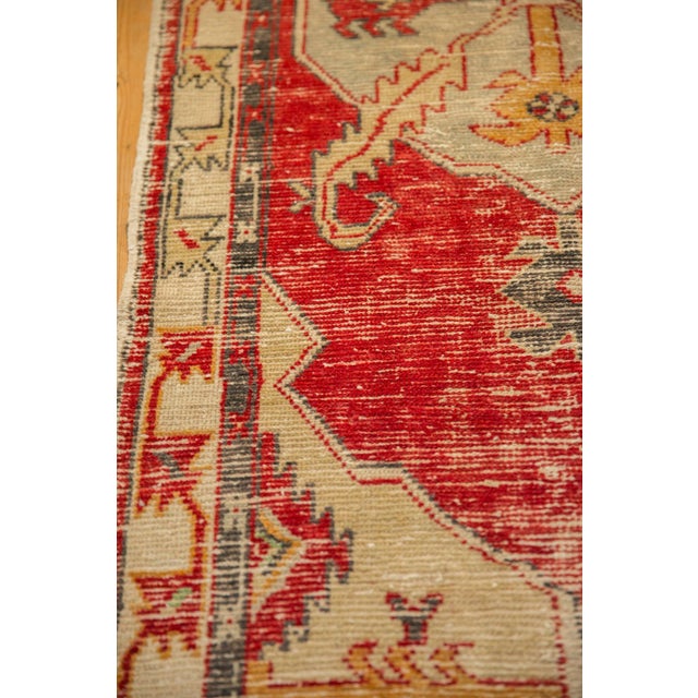 Textile Vintage Distressed Oushak Rug Runner - 2'8" x 5'6" For Sale - Image 7 of 10