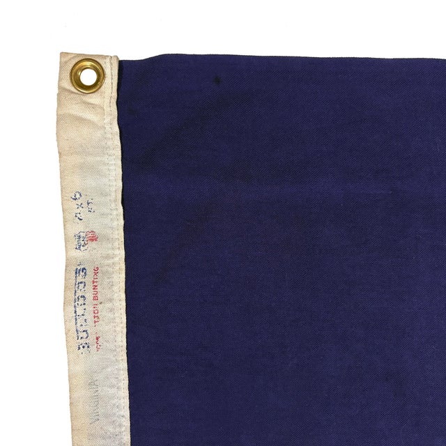 Large Vintage Cotton State Flag of Virginia For Sale - Image 4 of 7