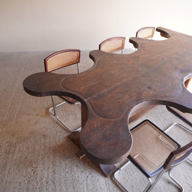 Oak Jeweller's Dining Table For Sale - Image 3 of 18