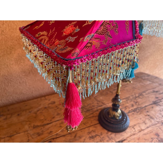 2020s Contemporary Penny Long Couture Eiffel Tower Lamp Shade For Sale - Image 5 of 10