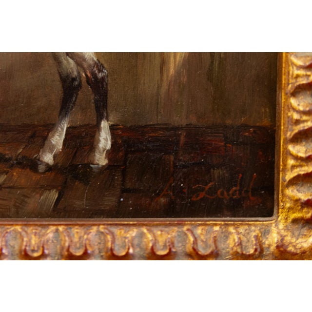 A. Ladd, White Horse, 20th Century, Oil on Board, Framed For Sale - Image 5 of 17