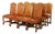 Early 20th Century French Louis XIV Walnut Dining Chairs With Leather, Set of 12 For Sale