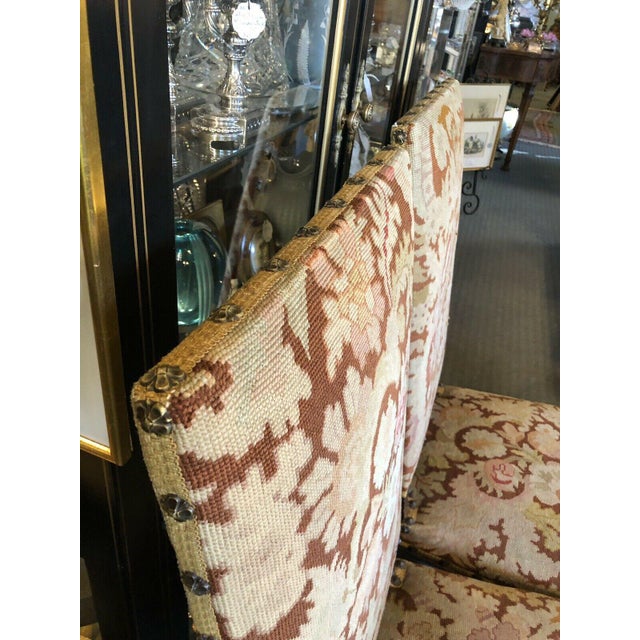Early 18th Century Fireside Chairs Arts & Crafts Upholstery - a Pair For Sale In Minneapolis - Image 6 of 10