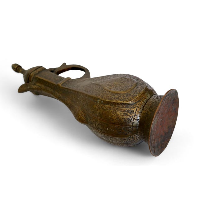 Antique Islamic Teapot in Brass Bukhara, 1900s For Sale - Image 6 of 14