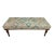Handmade Rug Printed Fabric Upholstered Bench For Sale