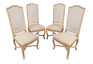20th Century Louis XV Regency Style Beech Chairs, Set of 4