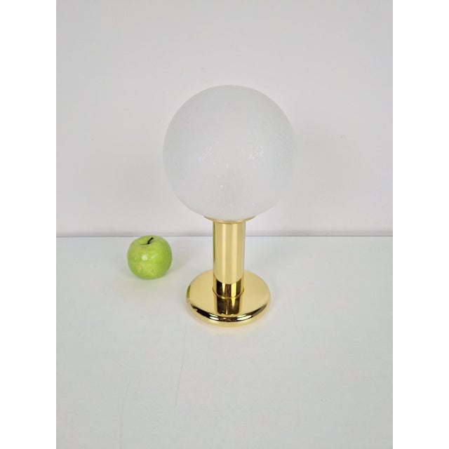 Vintage Sphere Table Lamp in Brass by Targetti Sankey, Italy, 1960s For Sale - Image 6 of 10