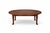 1930s Tryner-Fletcher Co. Los Angeles Solid Wood Drop-Leaf Coffee Table – 48” Round For Sale In Los Angeles - Image 6 of 8