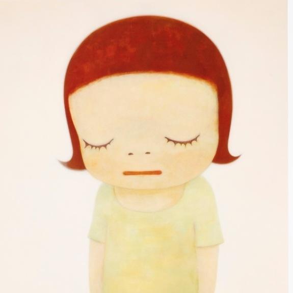 Contemporary Yoshitomo Nara 奈良美智 in the Milky Lake Thinking One, 2021 For Sale - Image 3 of 4