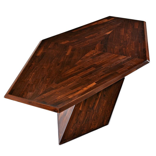 1960s Cocobolo Rosewood Dining Table by Don S. Shoemaker for Señal s.a. Of Mexico For Sale - Image 5 of 16