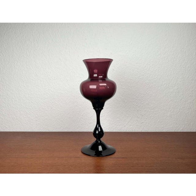 Mid-Century Modern Glass Vase by Hugo Gehlin for Gullaskruf Glasbruk, Sweden, 1950s For Sale - Image 12 of 14