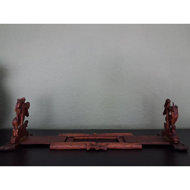 Brown Black Forest Booksends with Deer, 1920 For Sale - Image 8 of 16