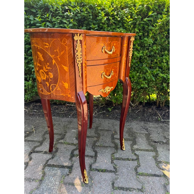 1980 French Louis XVI Mahogany Bronze Commode - 1 Pc For Sale - Image 6 of 11