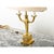 French Early 20th Century French Vintage Empire Brass Double Arm Table Lamp For Sale - Image 3 of 9