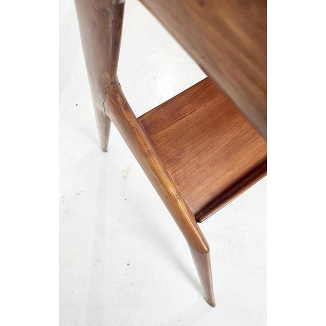 Mid-Century Handmade Wood Desk, Italy, 1950s For Sale - Image 10 of 15