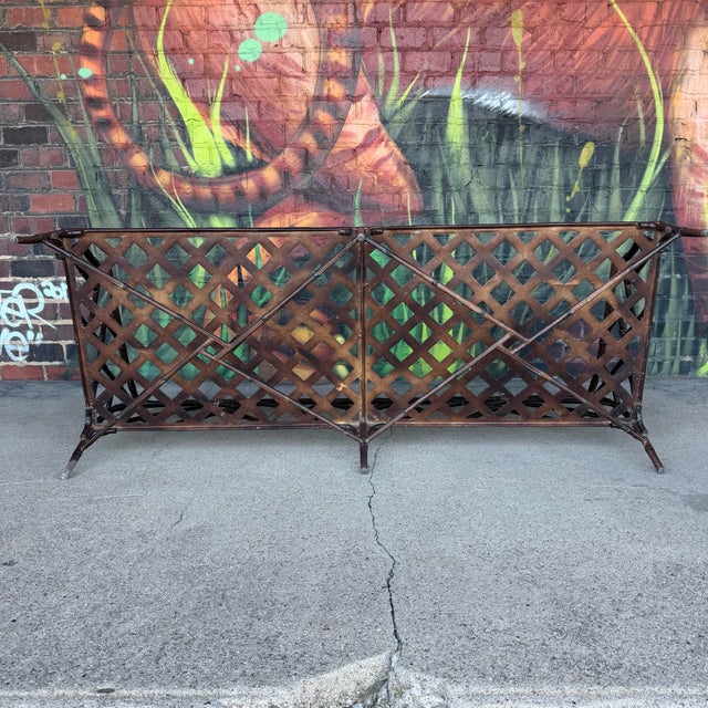 Faux Bamboo Sofa in the Style of Brown Jordan Calcutta For Sale - Image 12 of 12