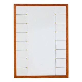 Swedish Oak Framed Mirror from Glas and Trä, 1950s For Sale