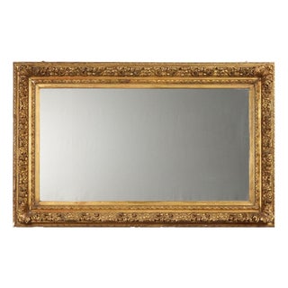 Mirror with Gilt Fir Frame For Sale