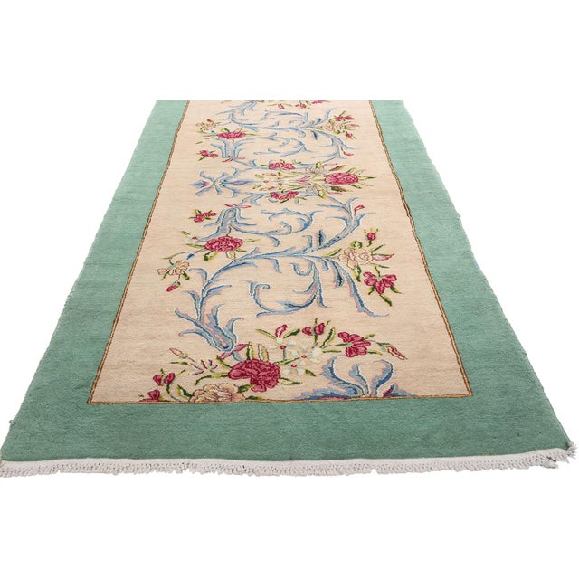 Rashid Farrokhi Vintage Persian Kerman Rug - 03'03 X 19'09 For Sale - Image 4 of 11