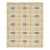 Swedish Style Flat-Weave Wool Rug in Warm Gold, Soft Grey, and Ivory Geometric For Sale