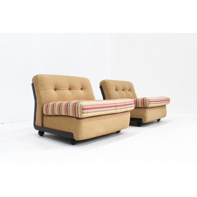Vintage Amanta Lounge Chairs by Mario Bellini for C&B Italia, 1960s, Set of 2 For Sale - Image 3 of 12