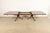 Brown Italian Provincial Carved Cherry Wood and Inlaid Brass Double Pedestal Extension Dining Table by Emanuel Morez For Sale - Image 8 of 13