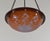 Metal French Art Deco Pendant Light by Le Verre Francais Schneider - 1925 Cameo Chandelier France For Sale - Image 7 of 15